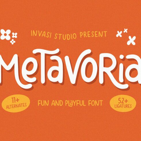 Metavoria - Playful Font cover image.