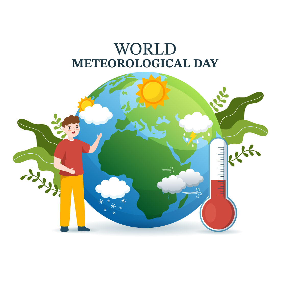 14 World Meteorological Day Illustration cover image.