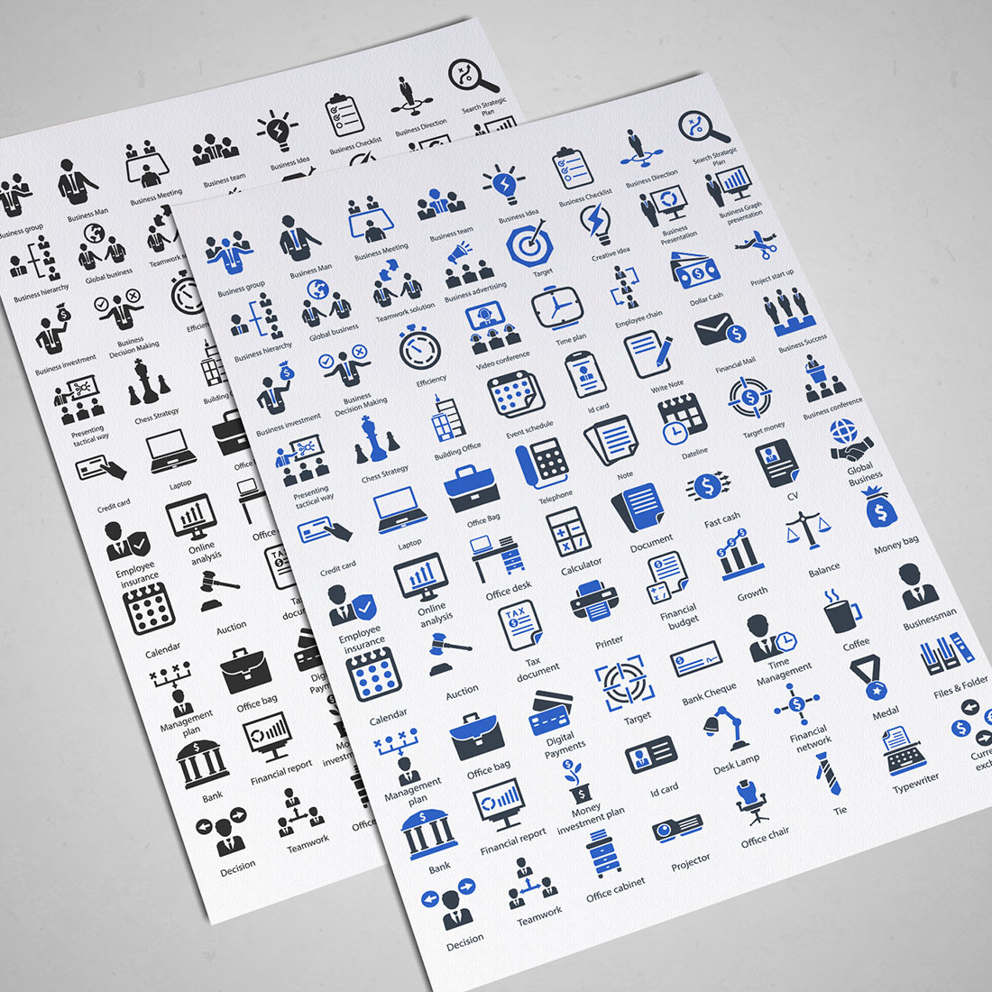 Business And Office Icon Set preview image.