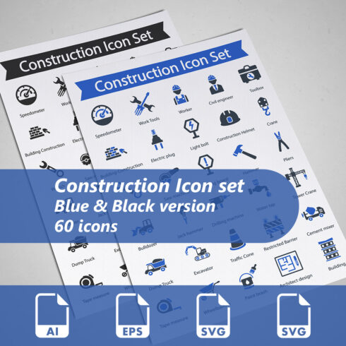 Construction Icon Set cover image.