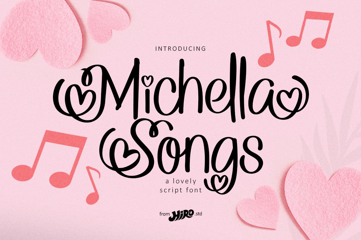 Michelle Songs - Script Font cover image.