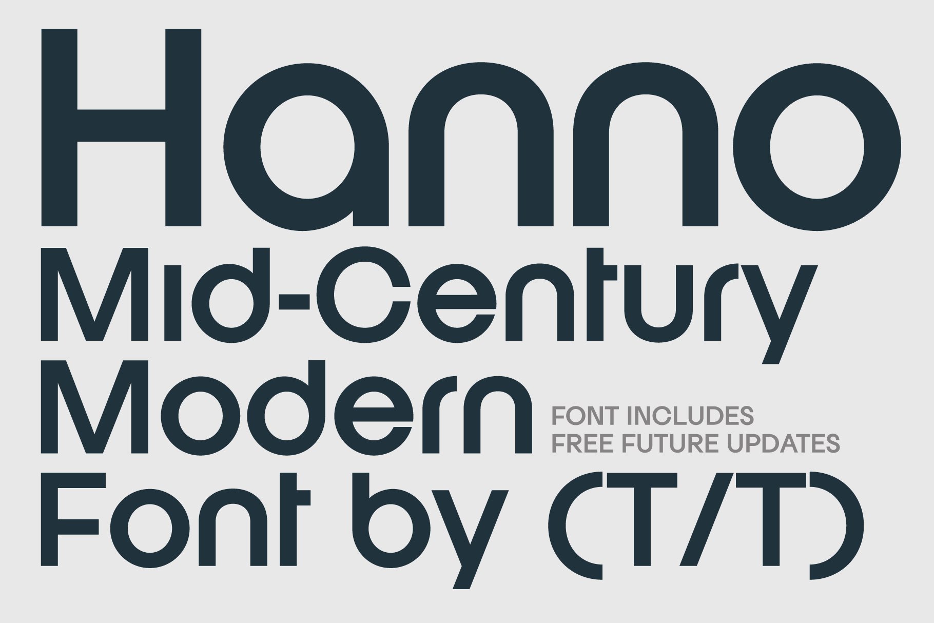 mid century modern font 582