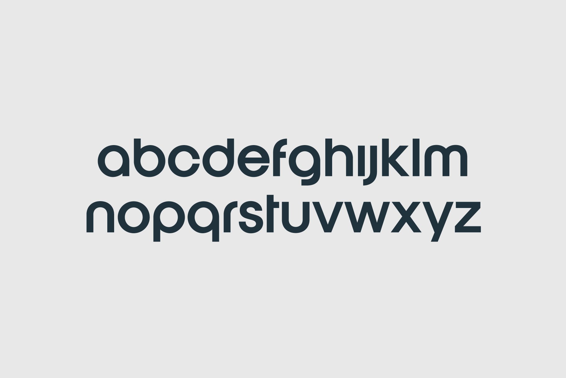 mid century modern font lowers 583