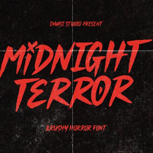 Midnight Terror - Horror Font cover image.