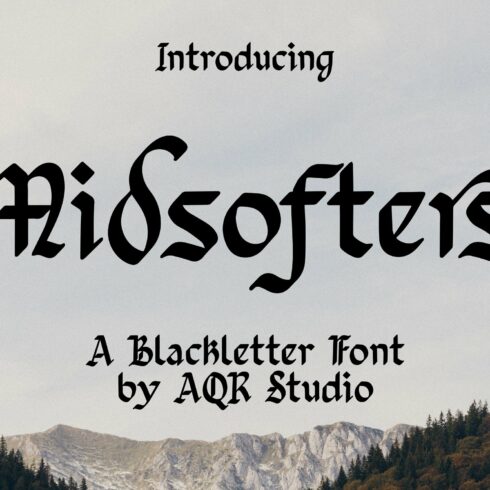 Midsofters - Blackletter Font cover image.