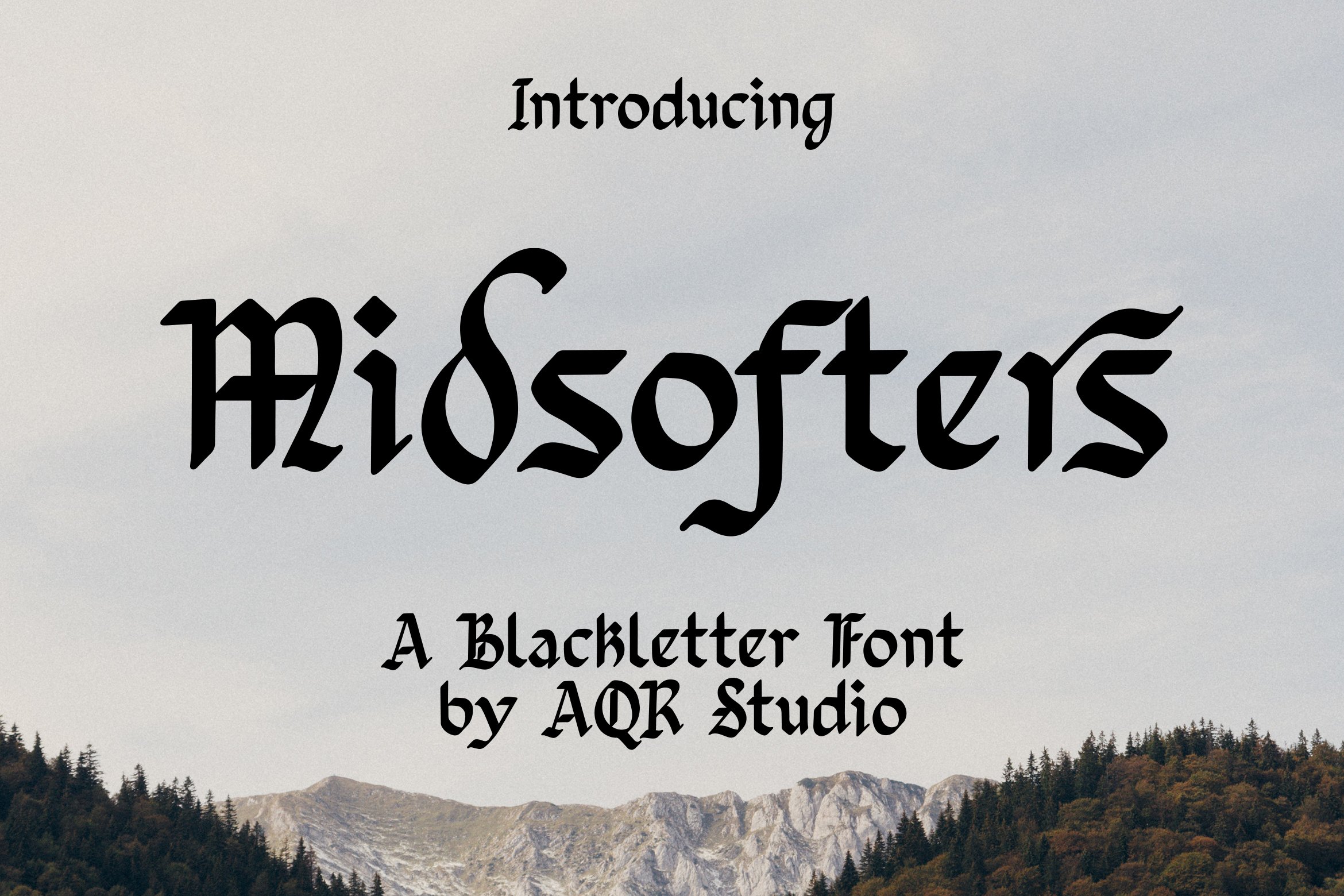 Midsofters - Blackletter Font cover image.