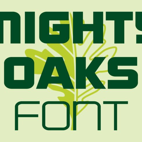 Mighty Oaks Font cover image.