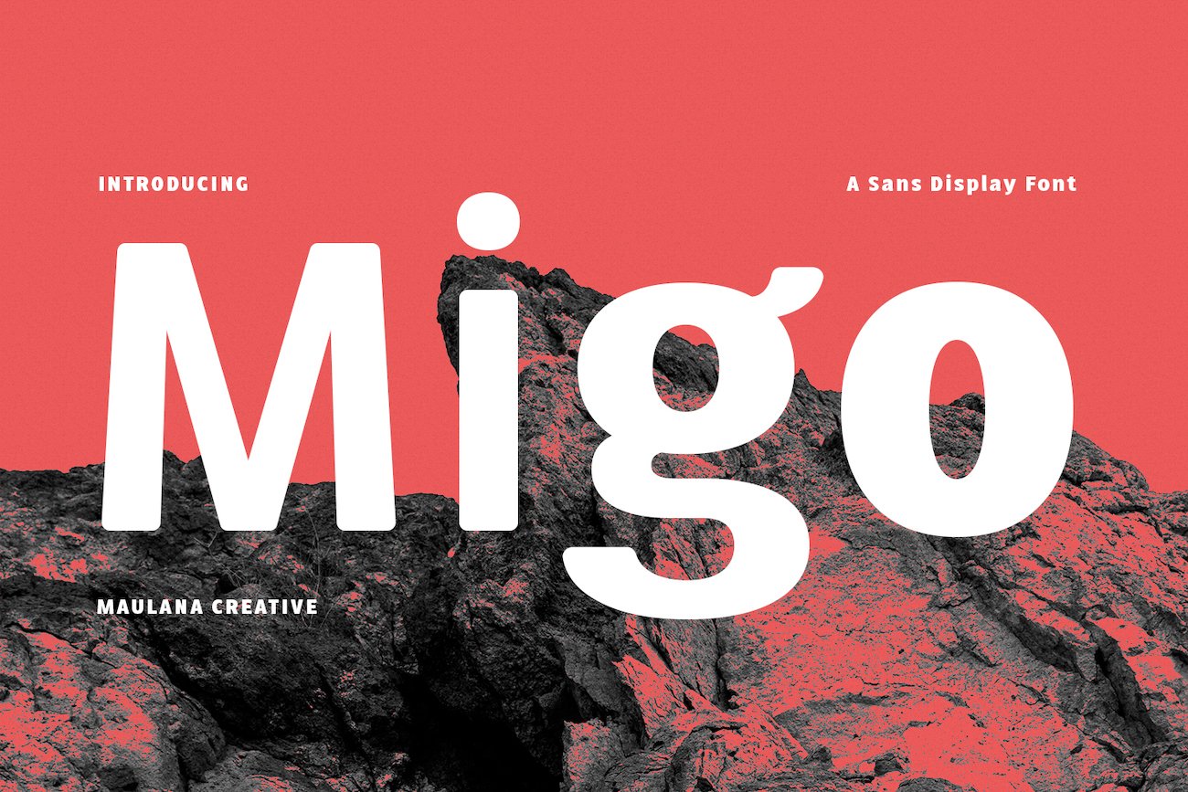 Migo Round Sans Serif Display Fontcover image.