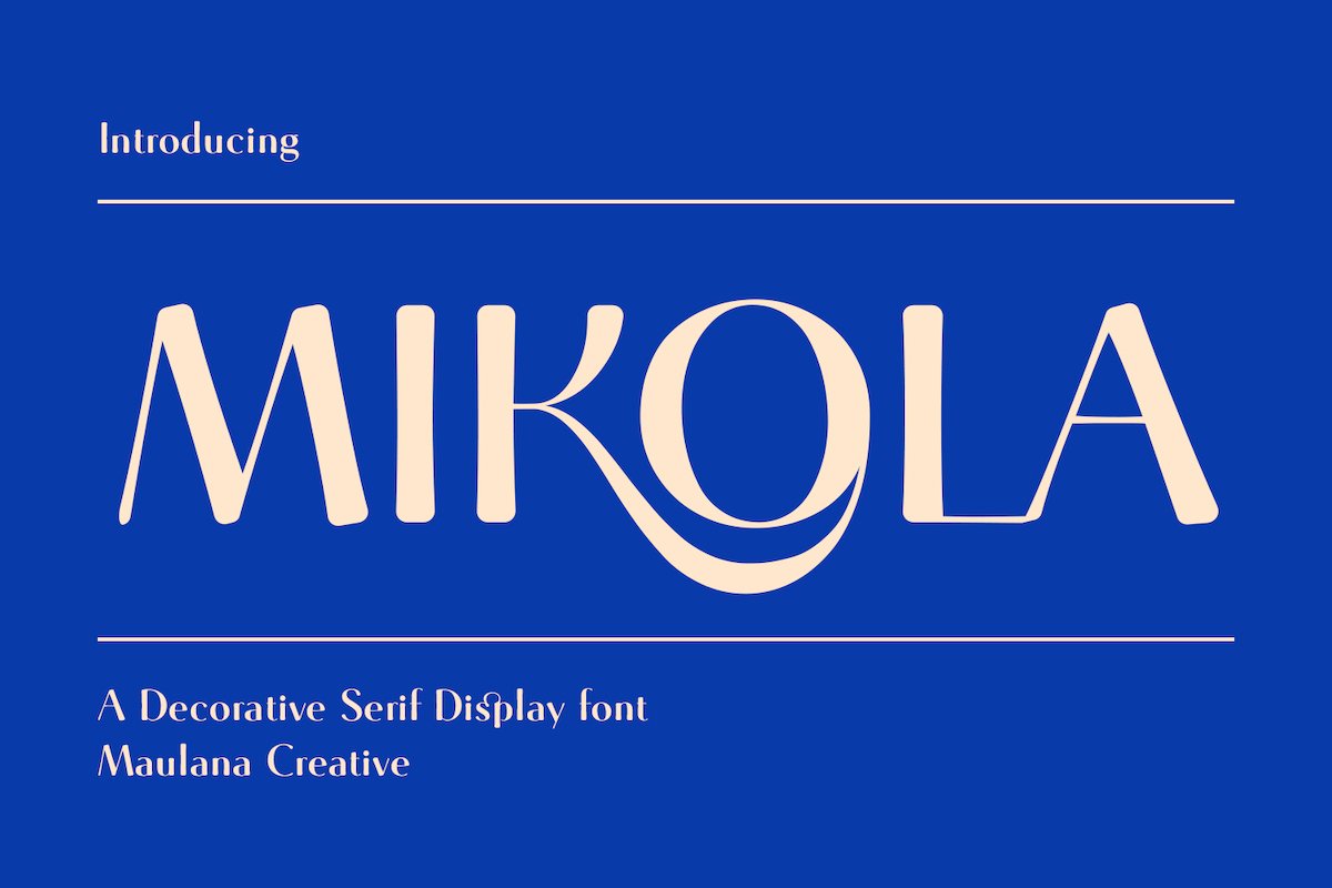 mikola serif display font 1 411