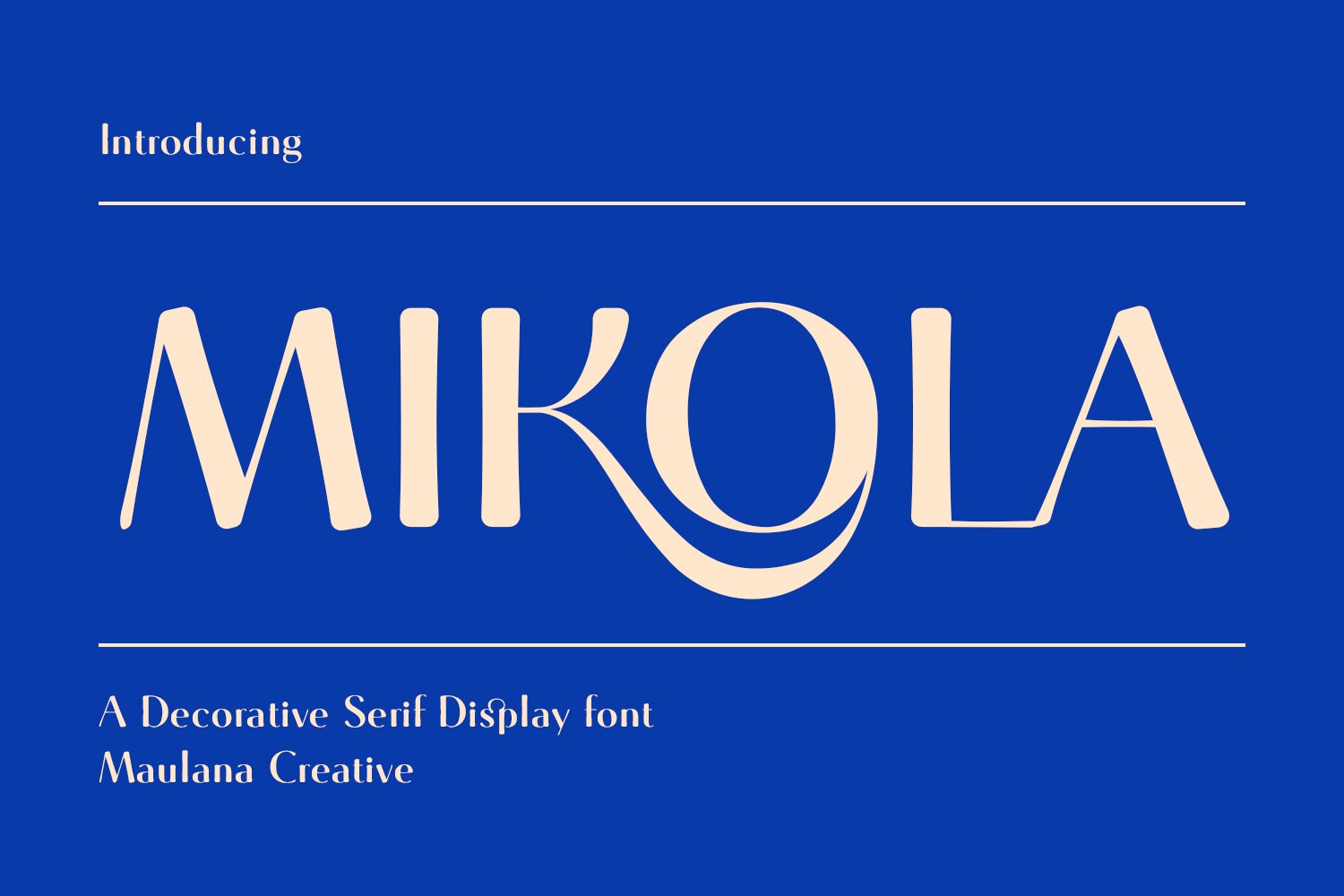 Mikola Serif Display Font cover image.