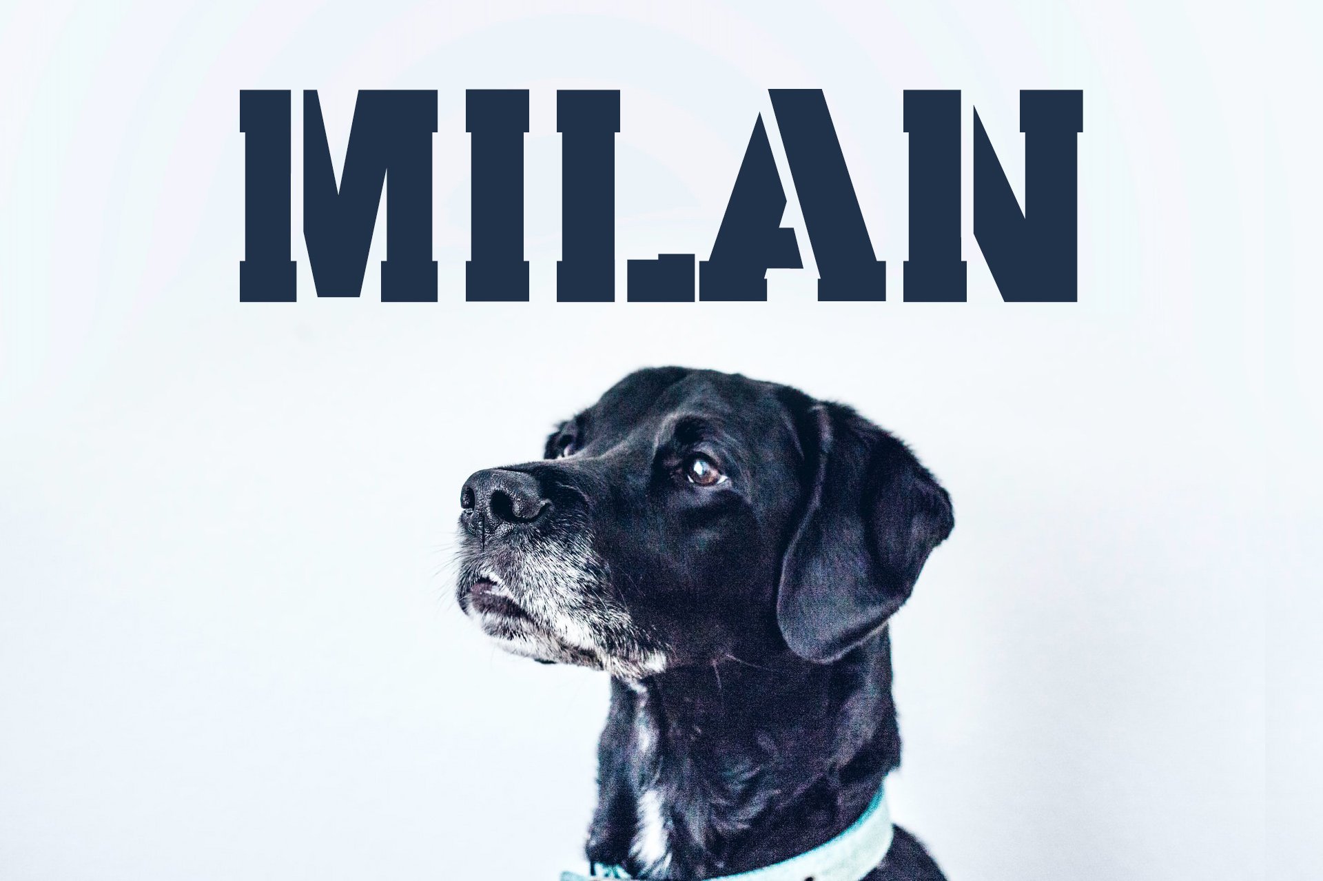 Milan Stencil - Urban City Font preview image.