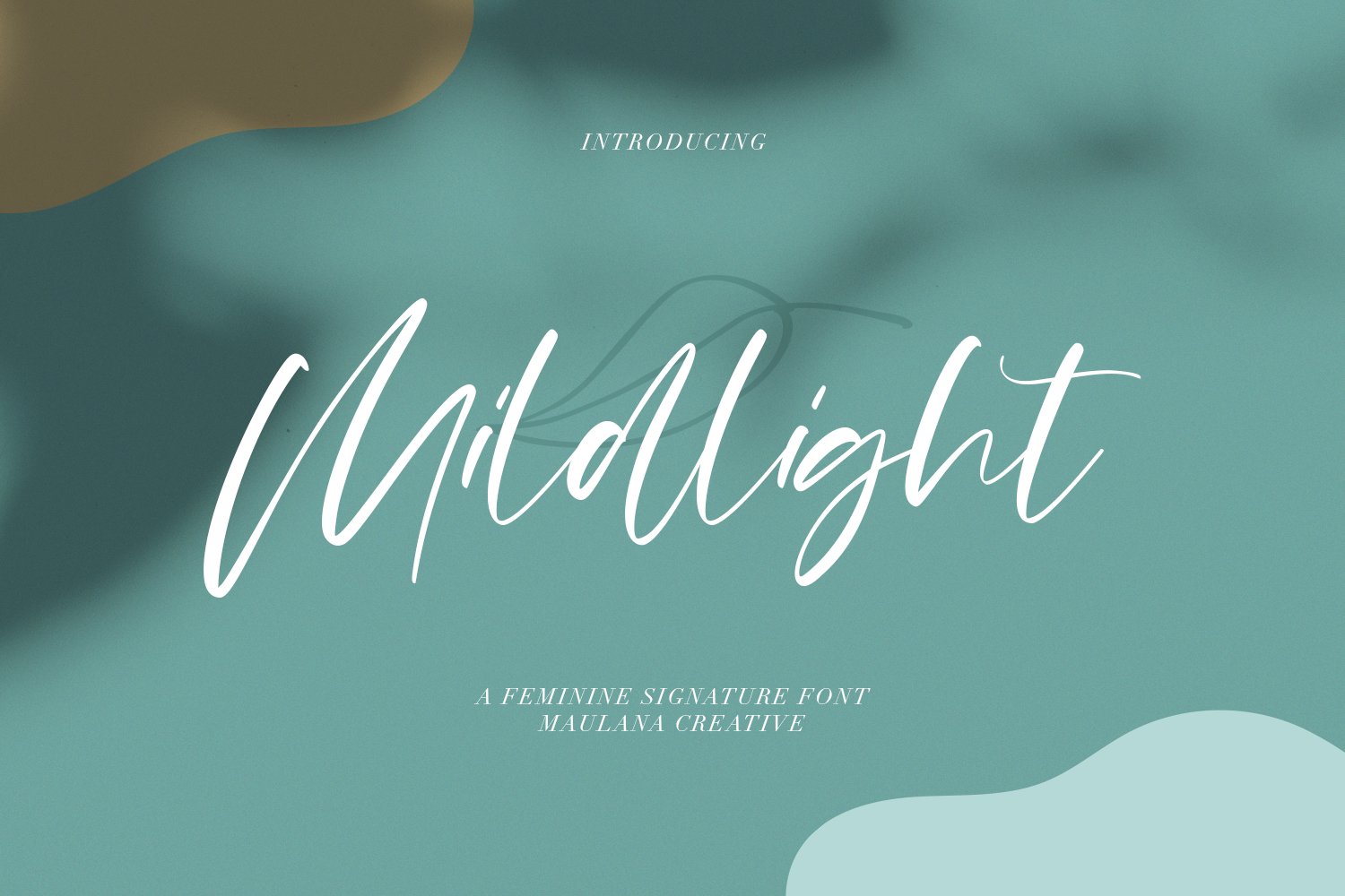 Mildlight Feminine Signature Font cover image.