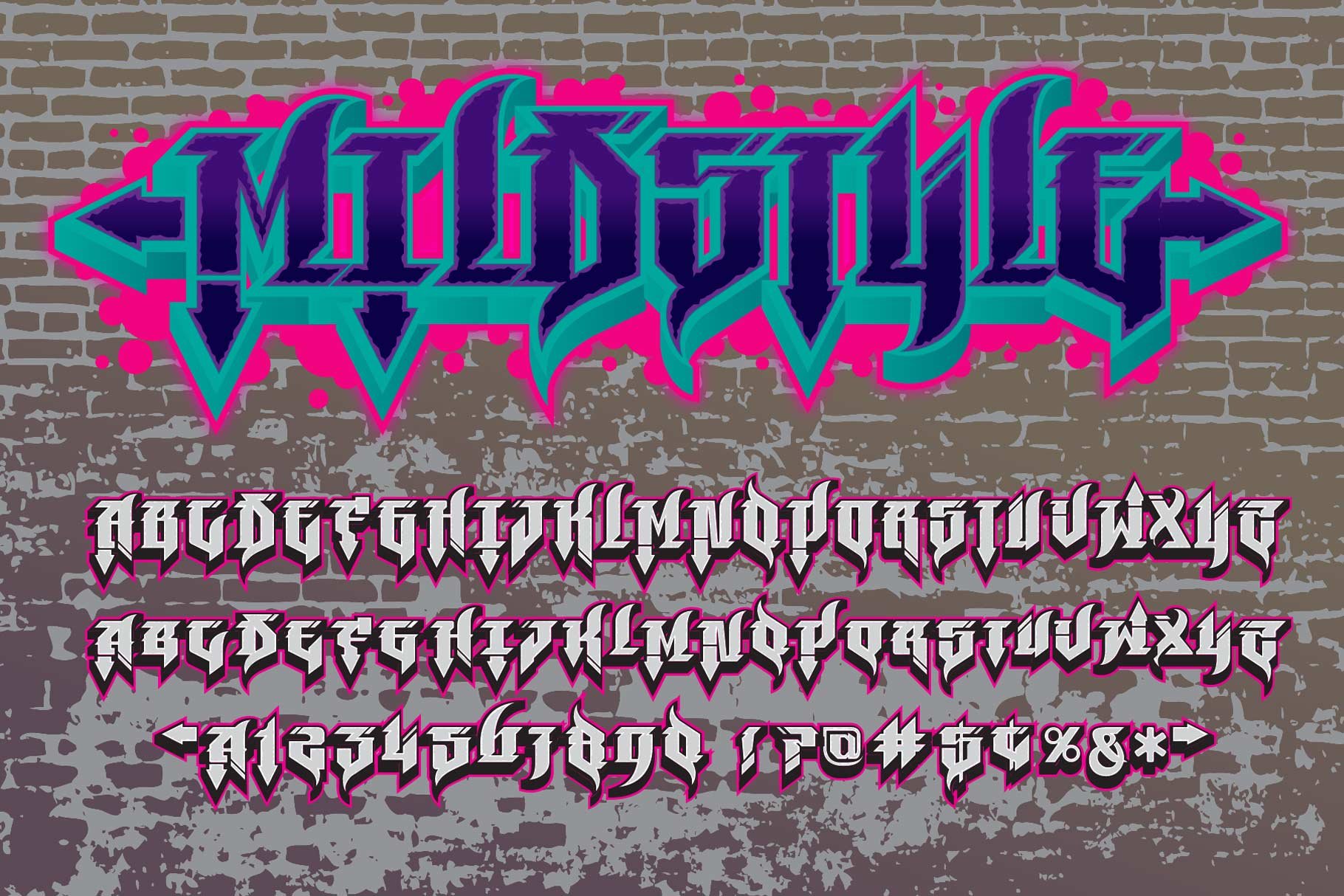 Graffiti Fonts | MildStyle cover image.