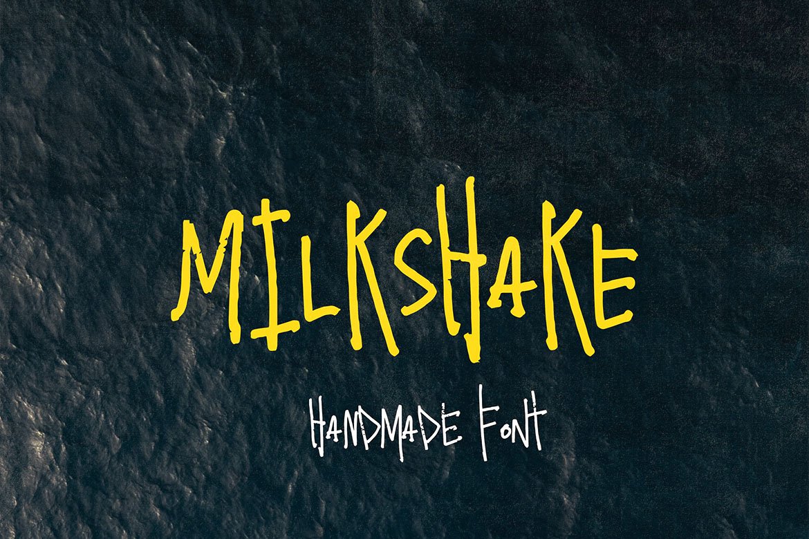 milkshake handwritten font 7 503