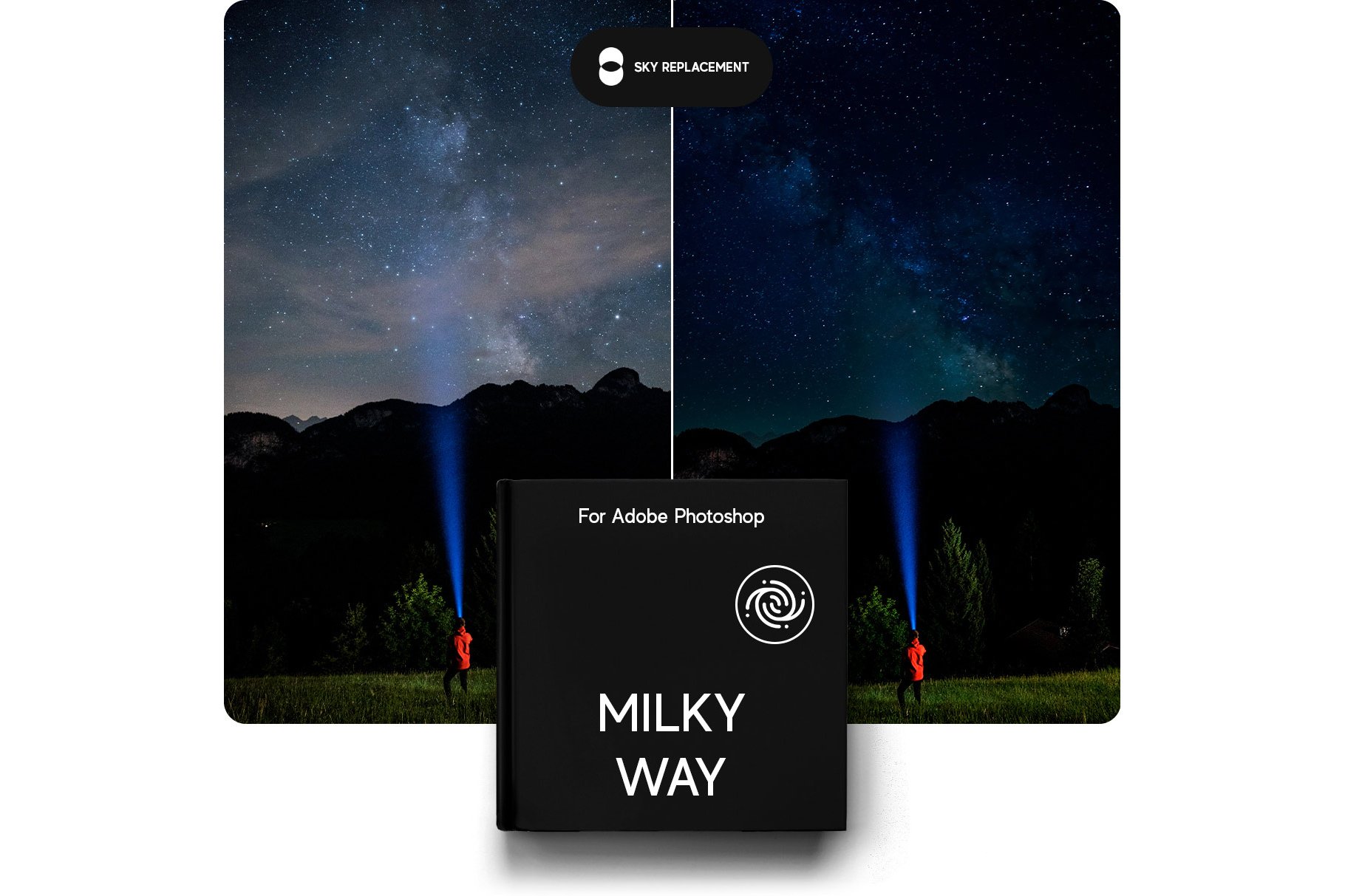 milky way sky replacement pack for adobe photoshop 1 247