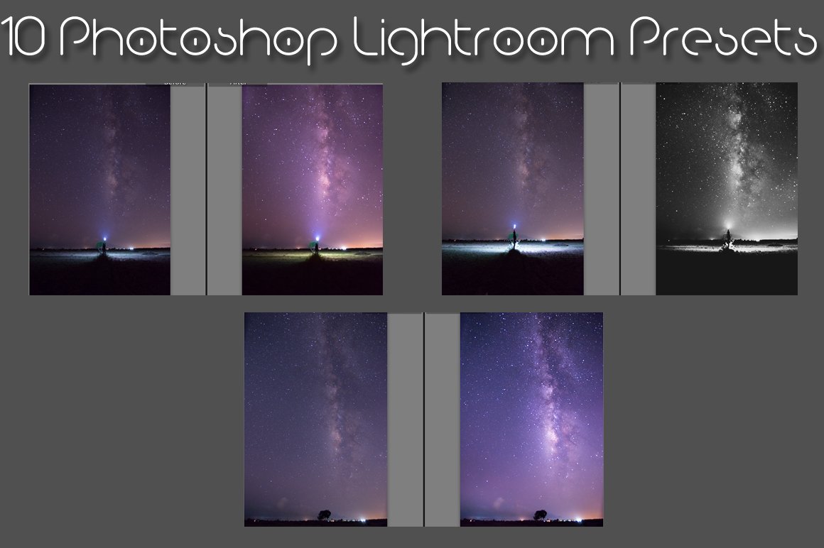 10 Milkyway Lightroom Presetscover image.