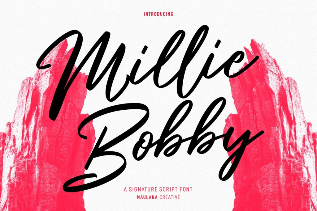 Millie Bobby Signature Script Font – MasterBundles