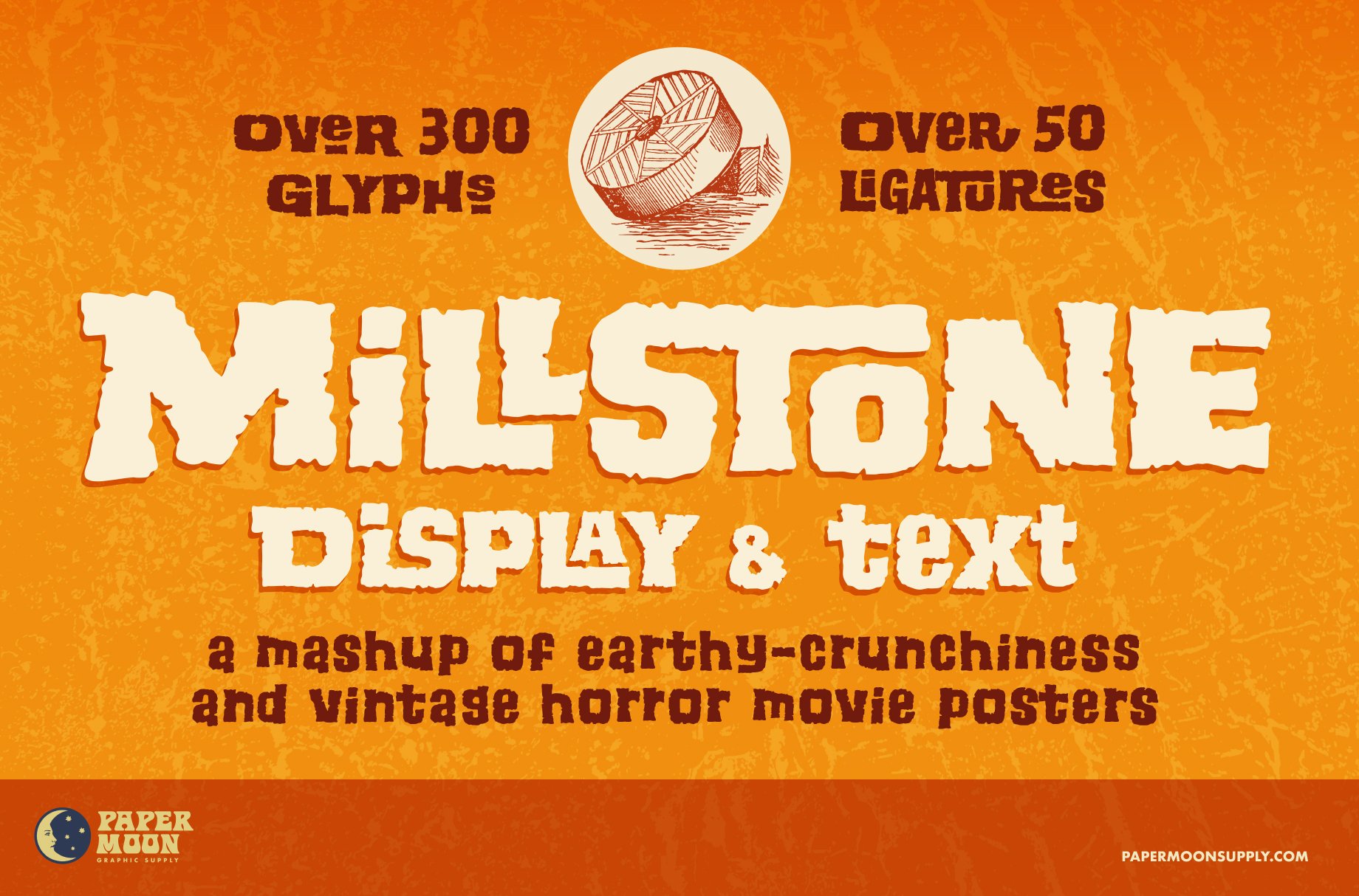 Millstone Hand-Lettered Font Family cover image.