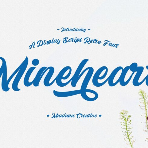 Mineheart Retro Script Font cover image.