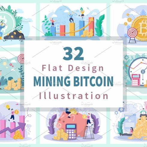 32 Mining Bitcoin Cryptocurrency cover image.