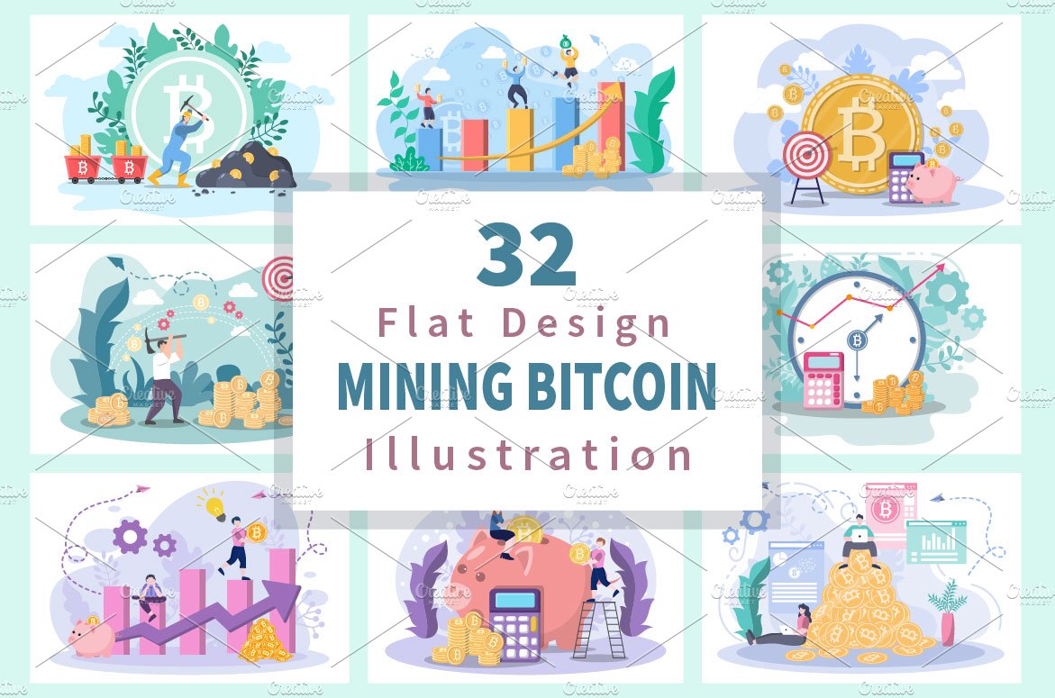 32 Mining Bitcoin Cryptocurrency cover image.