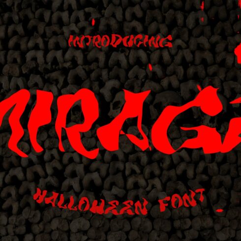 MIRAGE - Halloween Horror Font cover image.