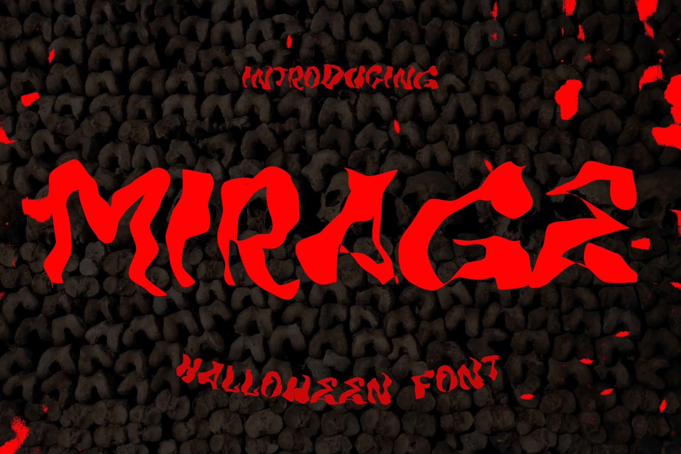 MIRAGE - Halloween Horror Font cover image.