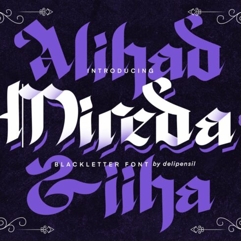 Mireda - Calligraphy Modern Typeface cover image.