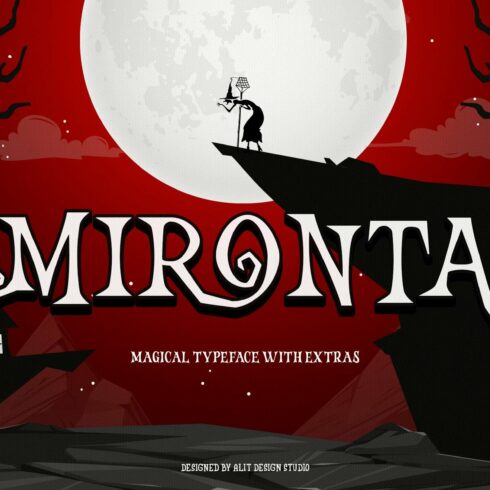 Mironta Halloween Font cover image.
