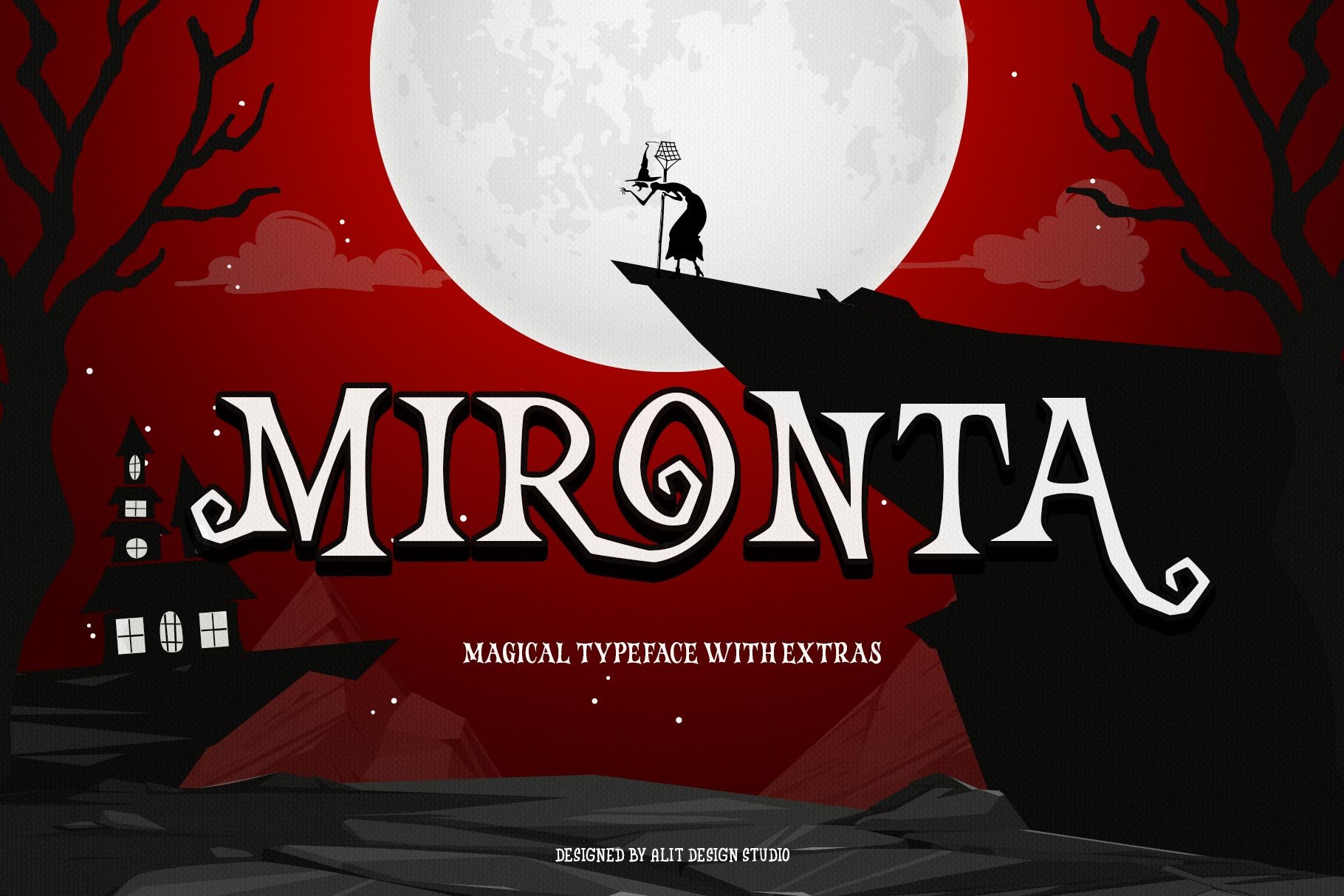 Mironta Halloween Font cover image.