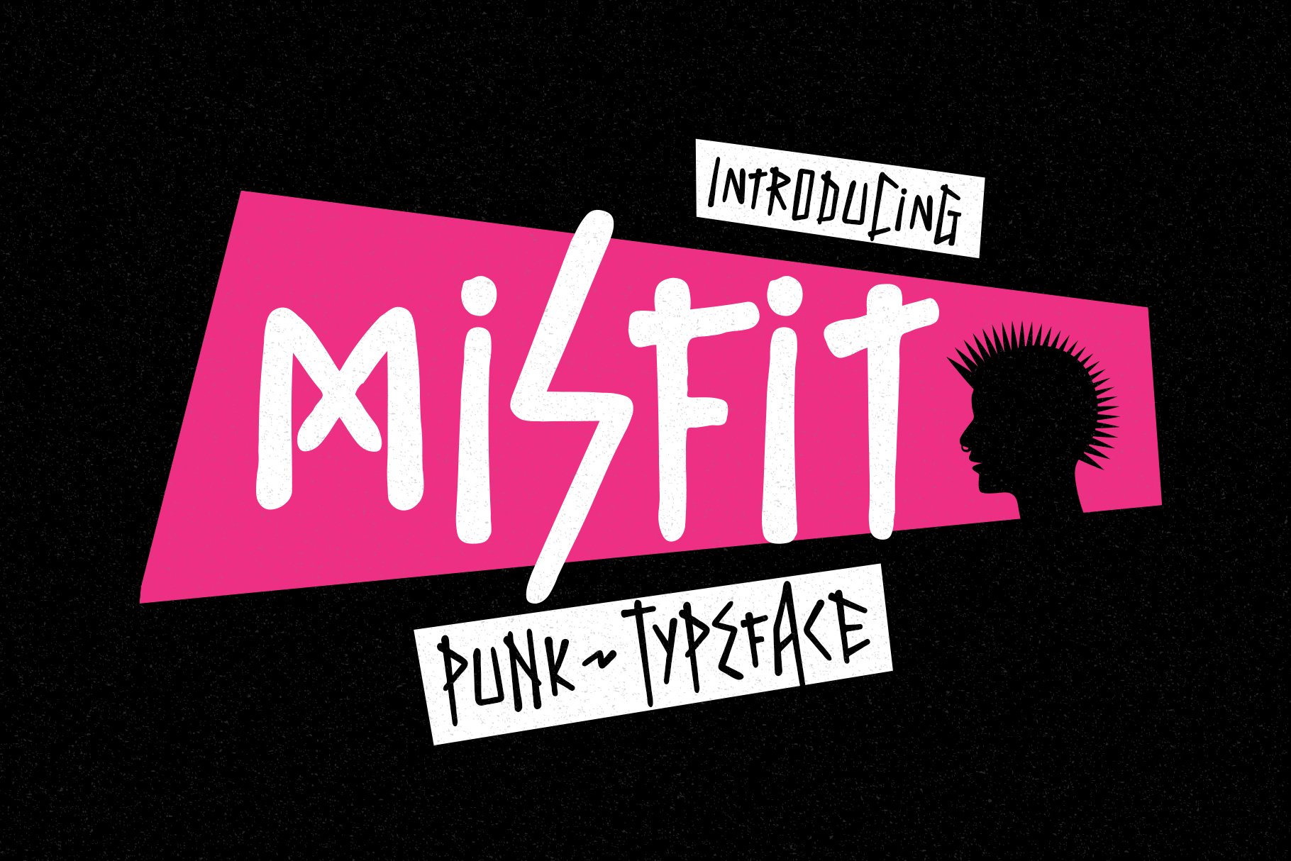 Misfit - Punk Typeface cover image.