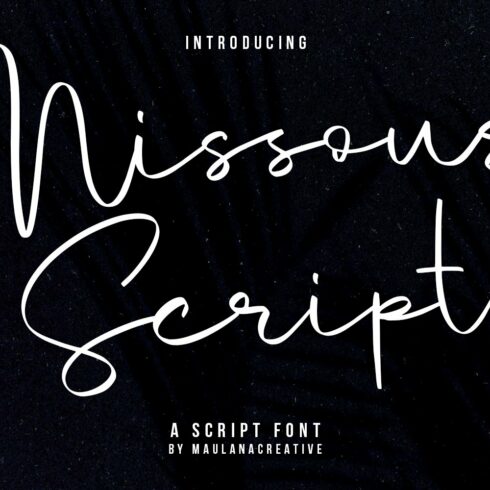 Missousy Handwritten Script Font cover image.