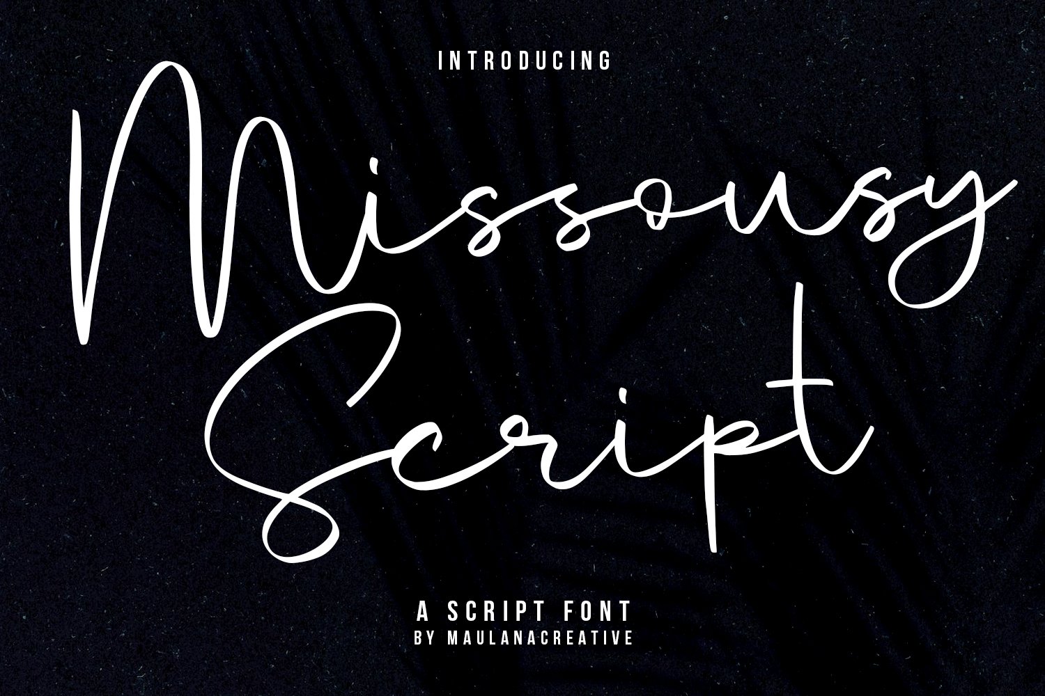 Missousy Handwritten Script Font cover image.