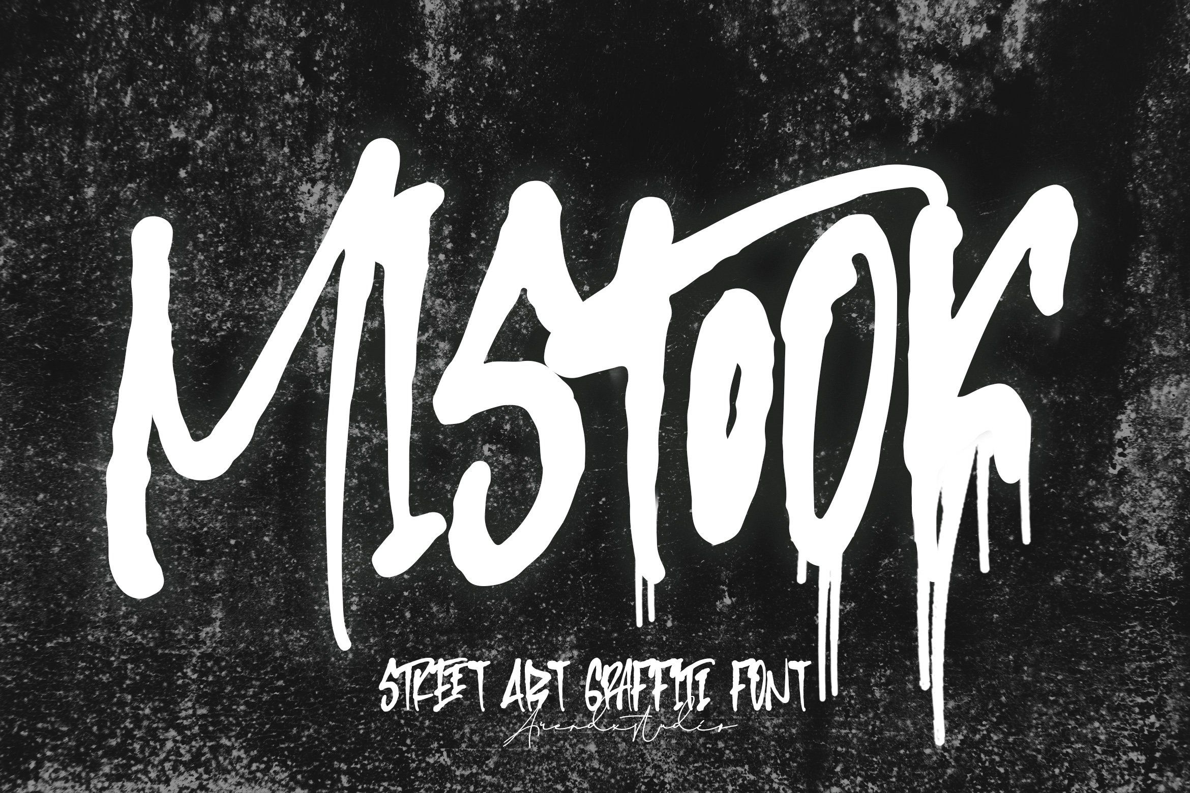 Mistook - Street Art Graffiti Font cover image.