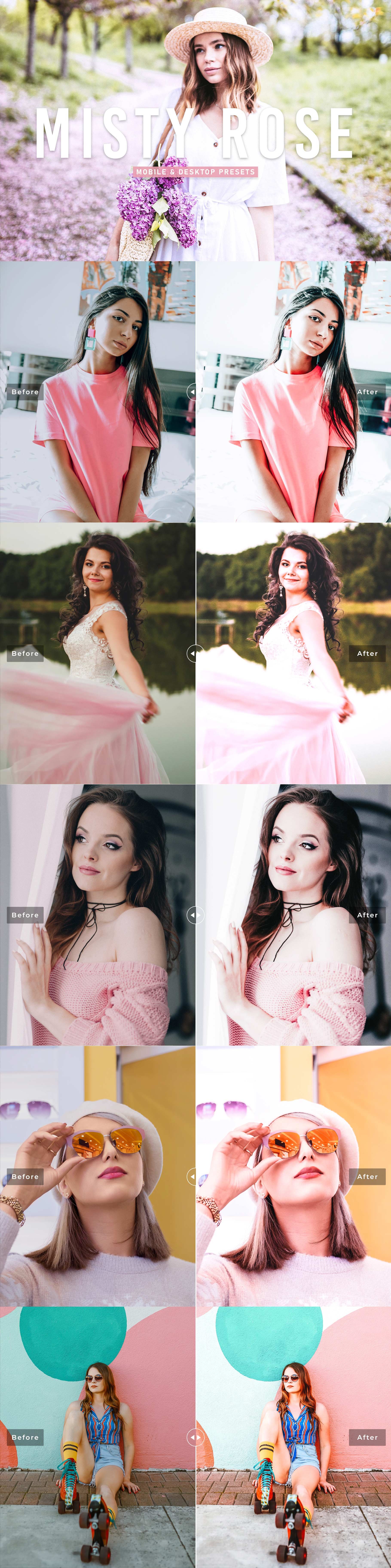 Misty Rose Pro Lightroom Presets V2cover image.