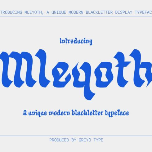 Mleyoth - Modern Blackletter cover image.