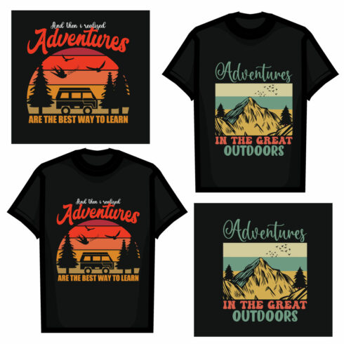 Adventure T shirt Design cover image.