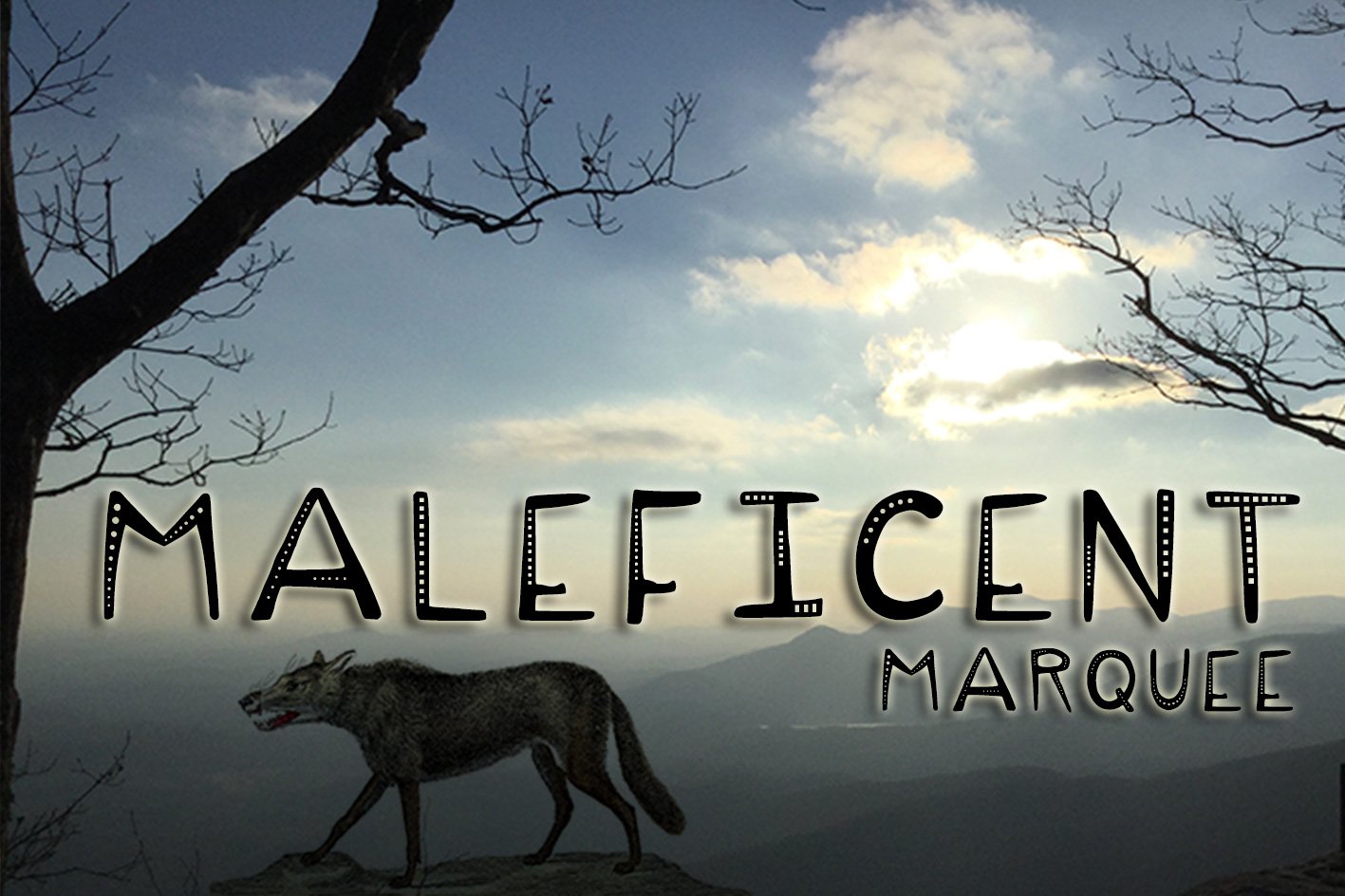Maleficent Marquee Menacing Typeface cover image.