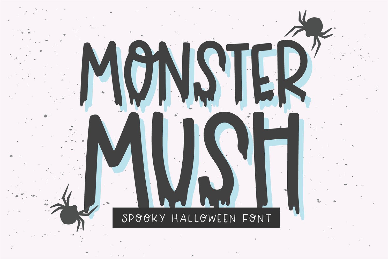 MONSTER MUSH Halloween Font cover image.