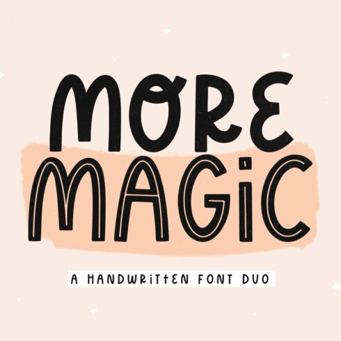 More Magic | Handwritten Font cover image.