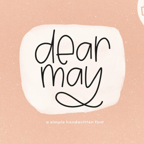 Dear May - A Fun Font with Extras! cover image.