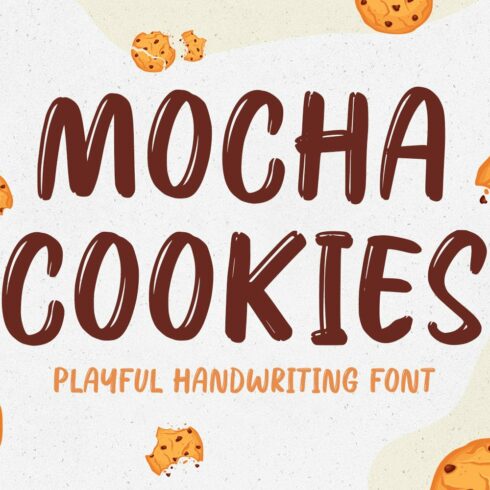 Mocha Cookies - Fun Handwritten Font cover image.