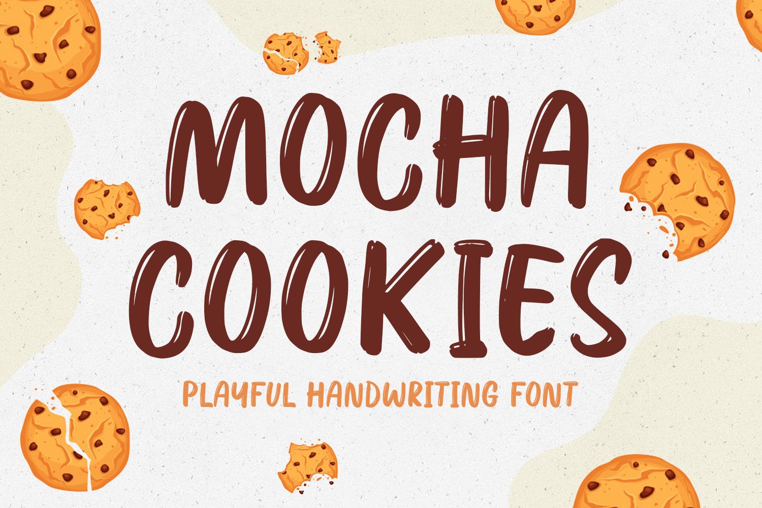 Mocha Cookies - Fun Handwritten Font cover image.