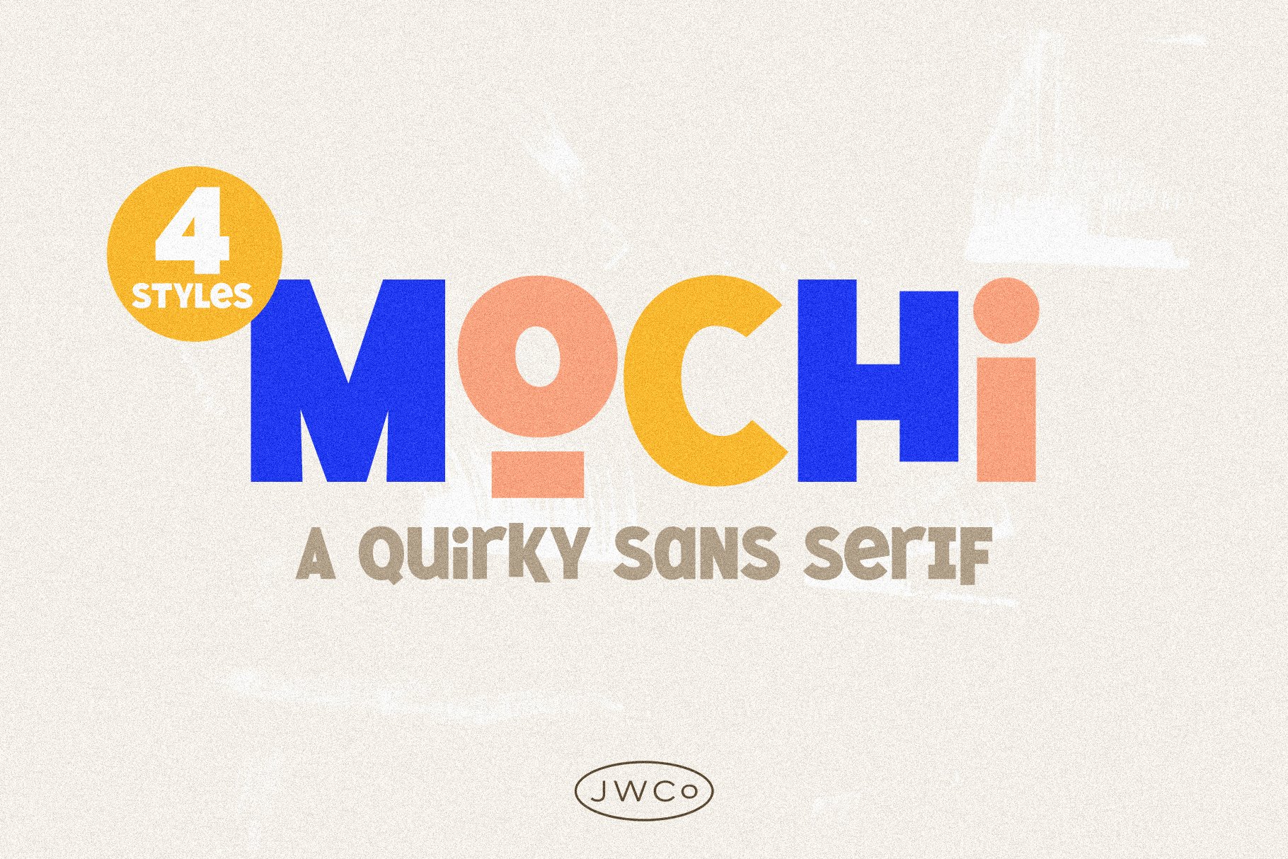 Mochi | A Quirky Sans (4 Styles) cover image.