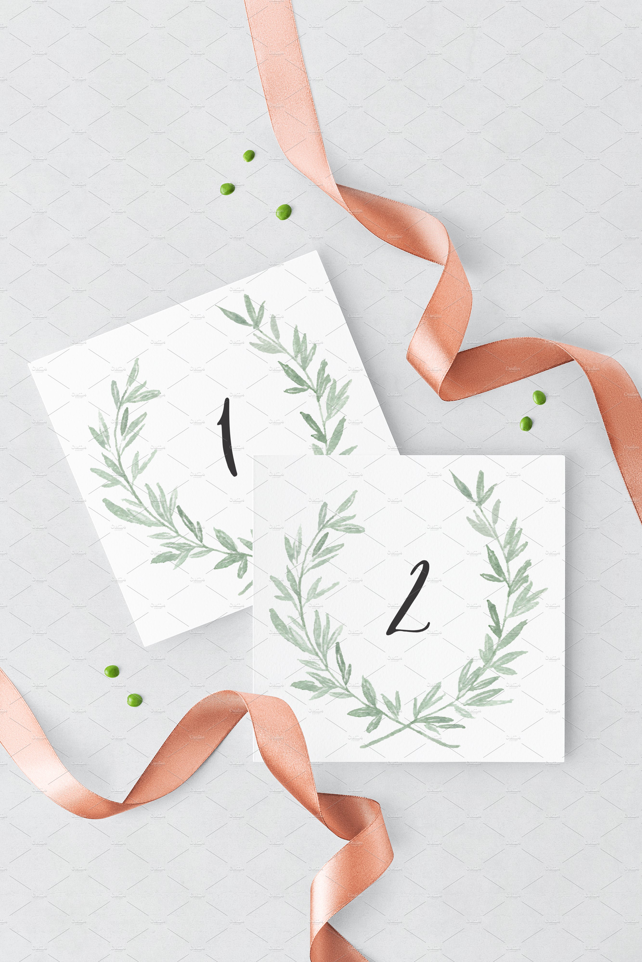 mock up table numbers 292