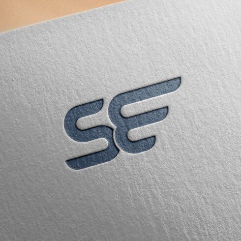 SE letter logo design cover image.