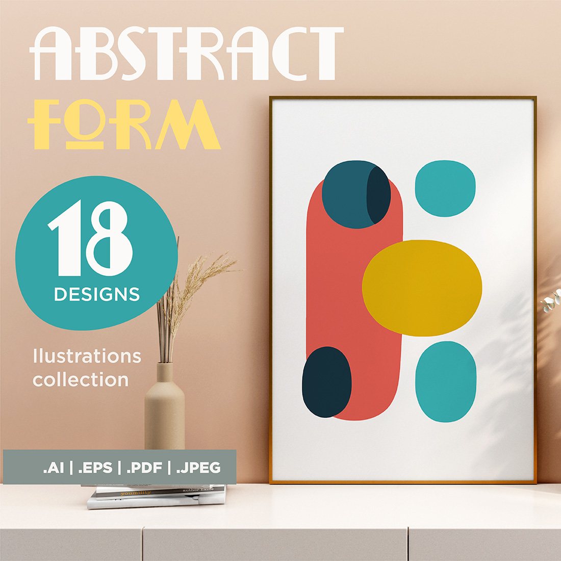 Abstract Composition Digital Art Print cover image.