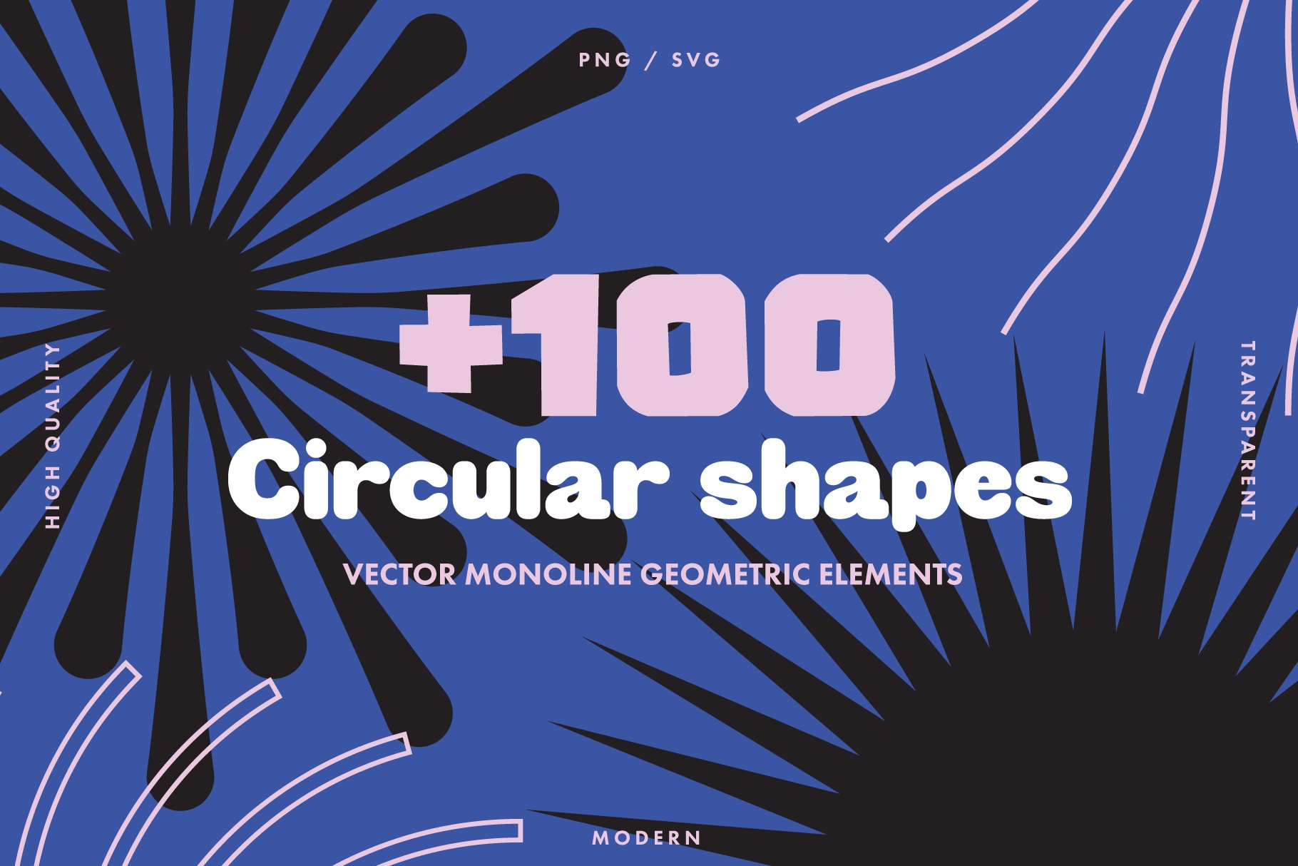 Circular shapes graphic monolinecover image.