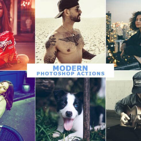 40 Modern Photoshop Actions 4cover image.