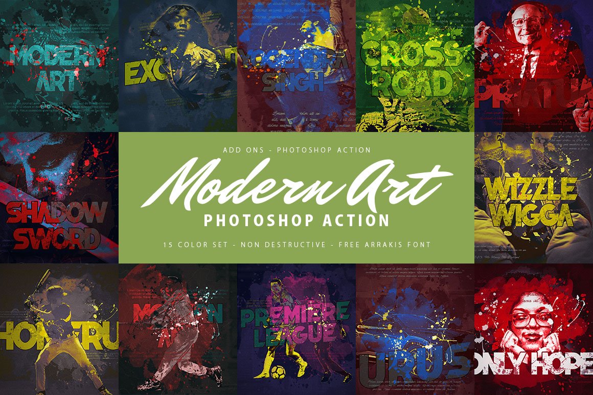 Modern Art Photoshop Actioncover image.
